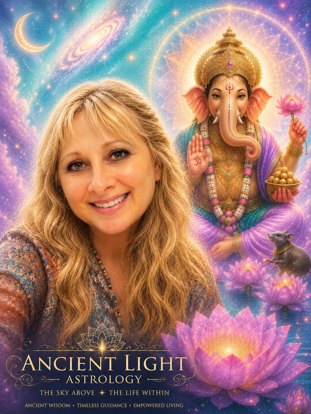 Portrait of Denise, founder of Ancient Light Astrology
